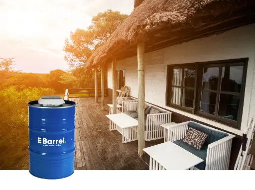 title="Barrel solar energy system powering eco-friendly tourist destinations" alt="Barrel solar energy system providing sustainable power for eco-friendly tourist accommodations"